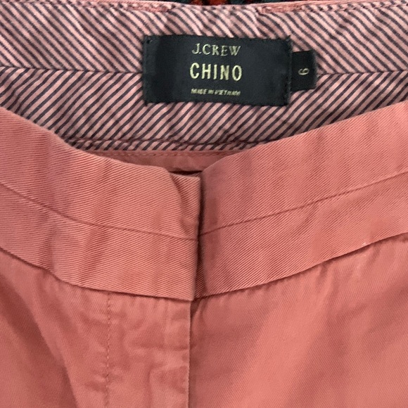 J Crew Salmon Chino Shorts Size 6 - Picture 2 of 3
